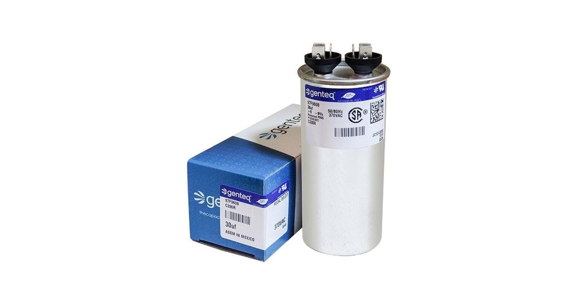 げん Aerovox Z23S3730M - 30 uF MFD x 370 VAC Genteq Replacement